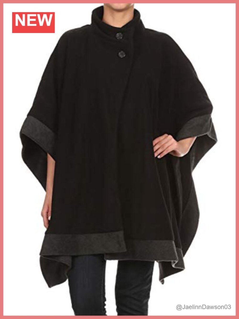 Oversized Fleece Poncho Blanket Wrap Cape with Pockets Hooded Winter